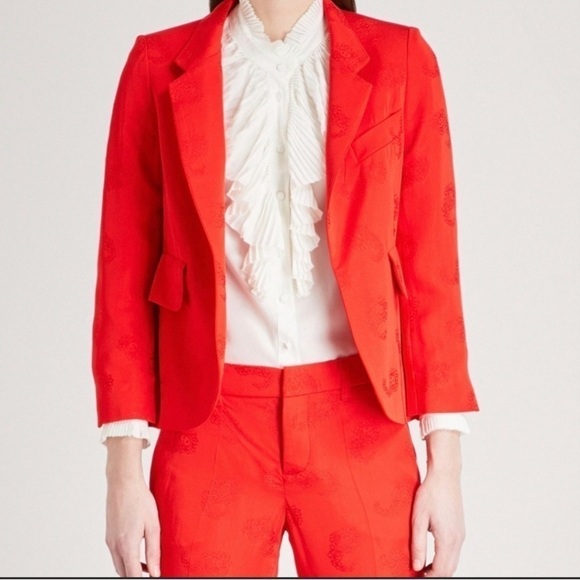 Zadig & Voltaire Verys Jac Paisley Blazer, Size M/38 - Picture 1 of 15